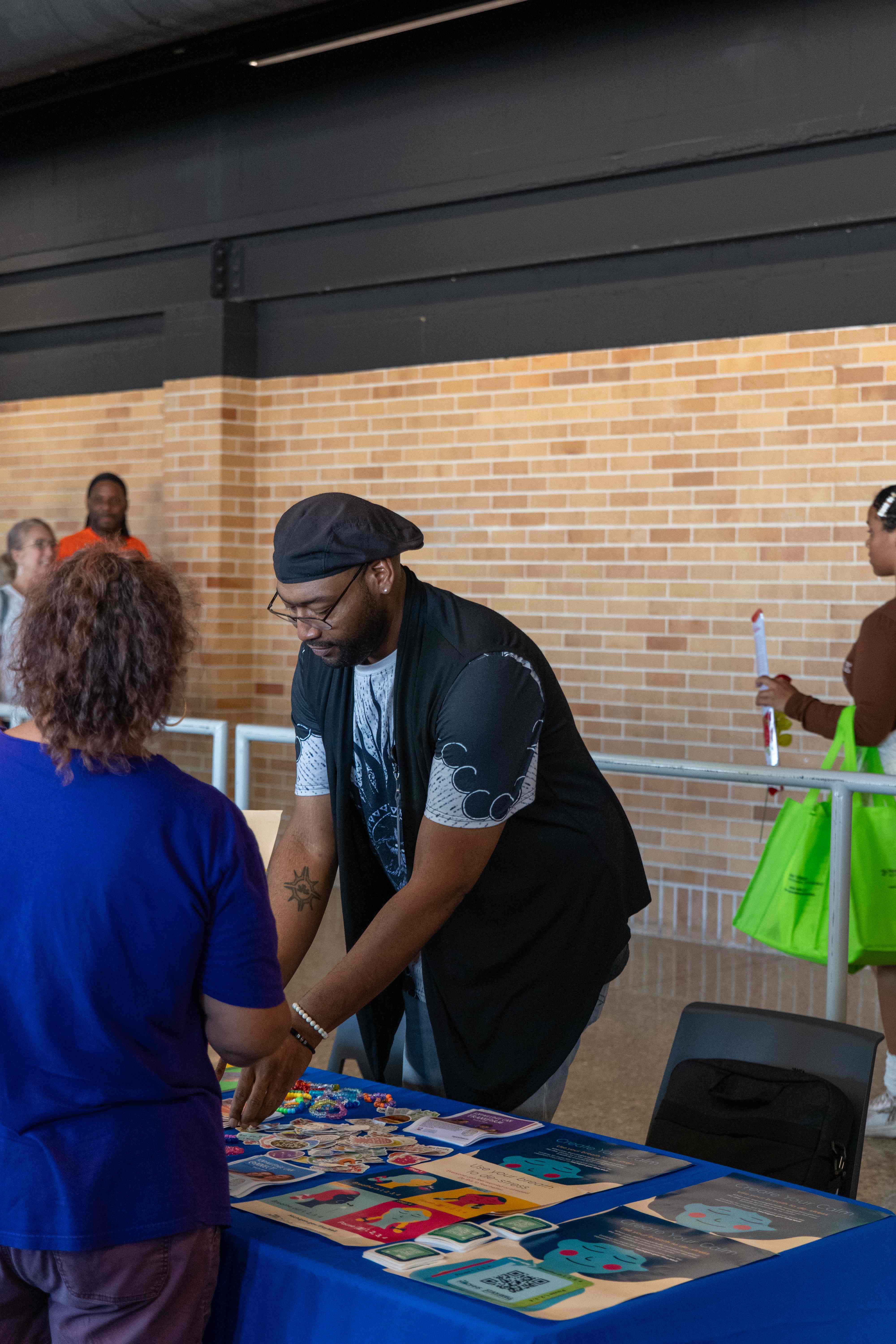 Safe Harbor and Samaritas community resource tables